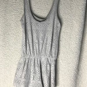 Grey pattern Romper